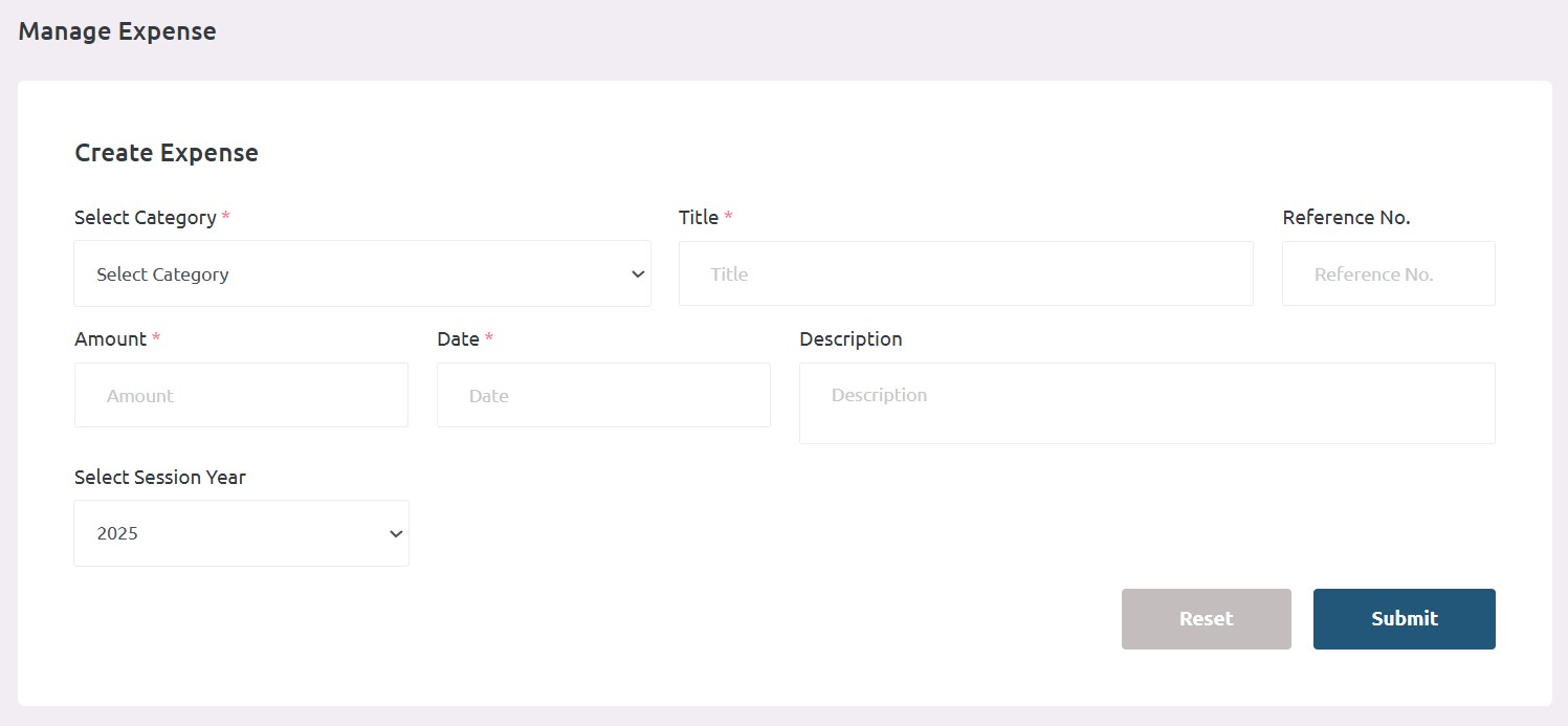 Manage Expense
